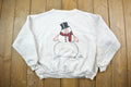 Vintage 1990s Cute Snowman Crewneck Sweater