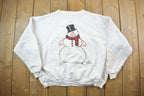 Vintage 1990s Cute Snowman Crewneck Sweater