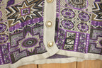 Vintage 1990s Chadorian All Over Print Knit Cardigan Sweater