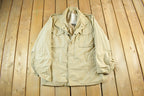 Vintage 1980s Alpha Industries Military Army Cold Weather Field Jacket