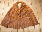 Vintage 1970s Brown Mink Fur Coat
