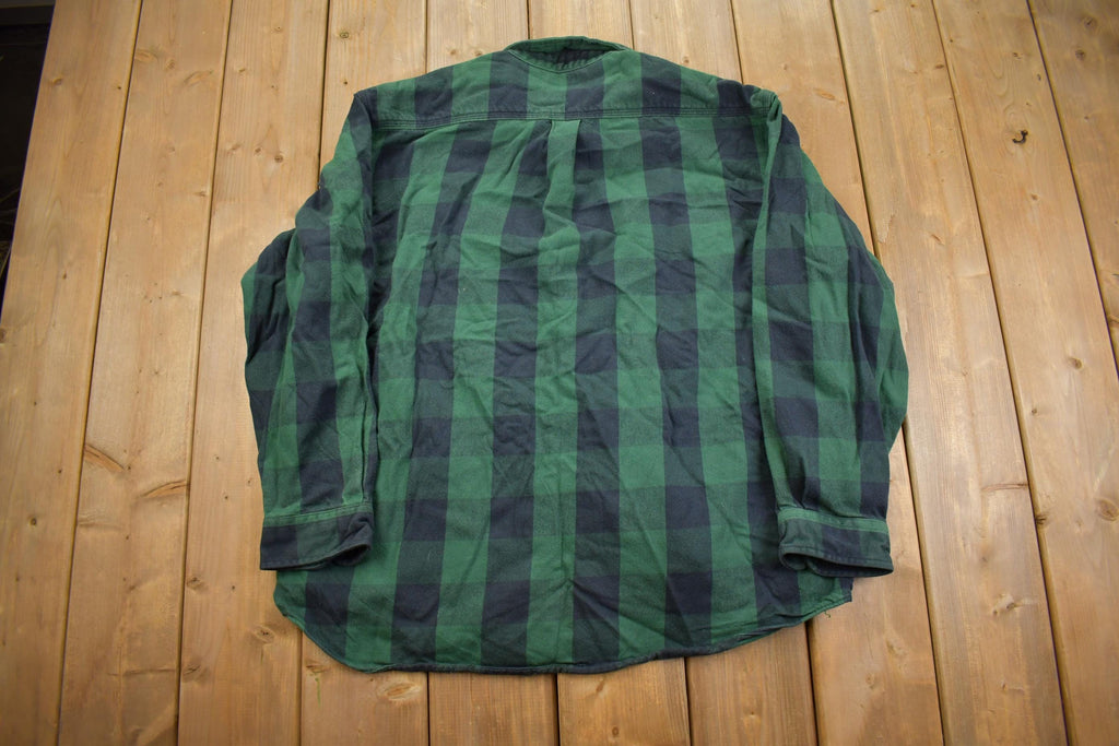 Vintage Y2K Carhartt Plaid Flannel Button Up Shirt - XL