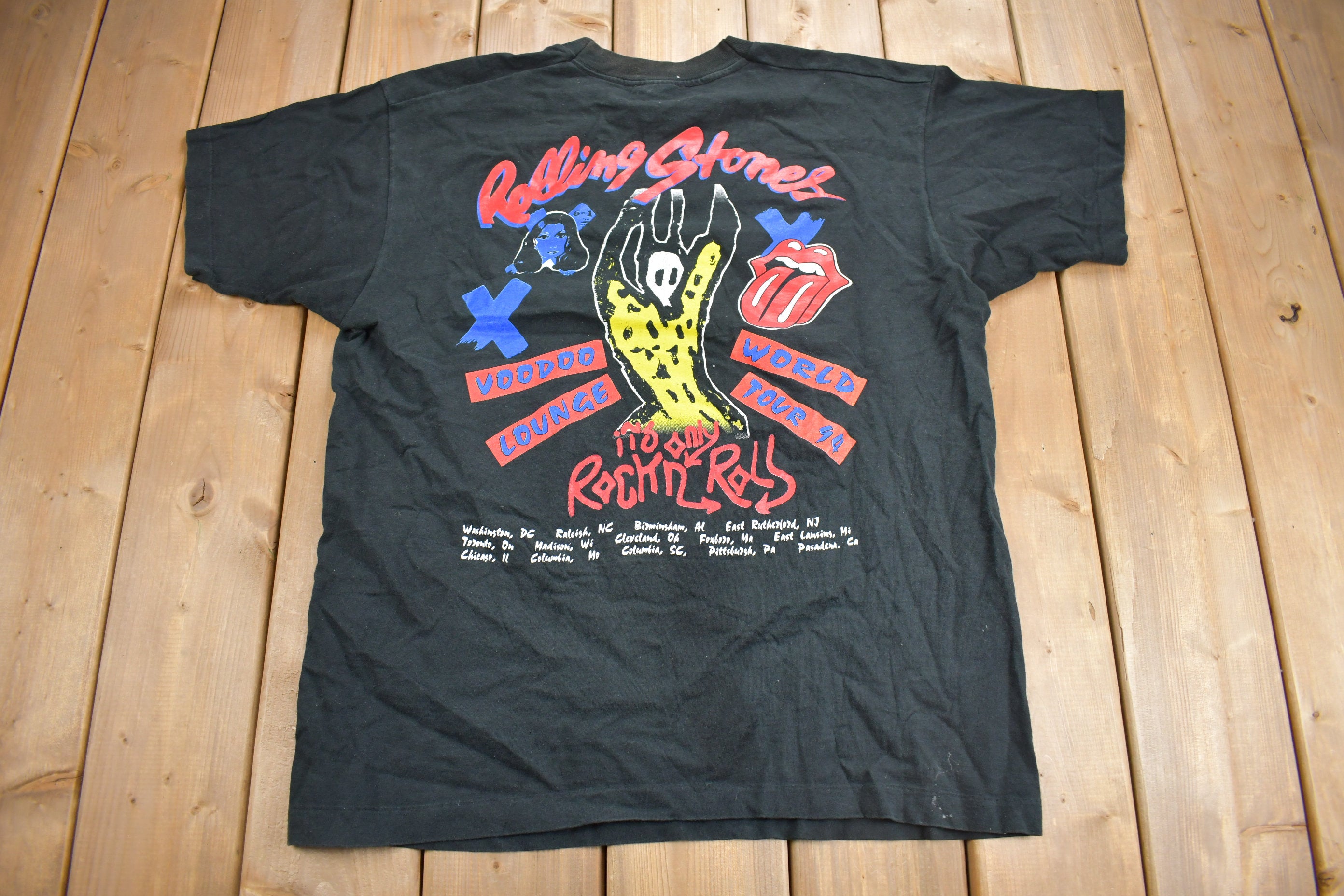 Vintage 1994 The Rolling Stones Voodoo Lounge Tongue T-Shirt