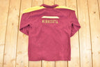 Vintage 1990s Nike Minnesota University Quarter Zip Fleece Outdoorsman Sweater Men's M