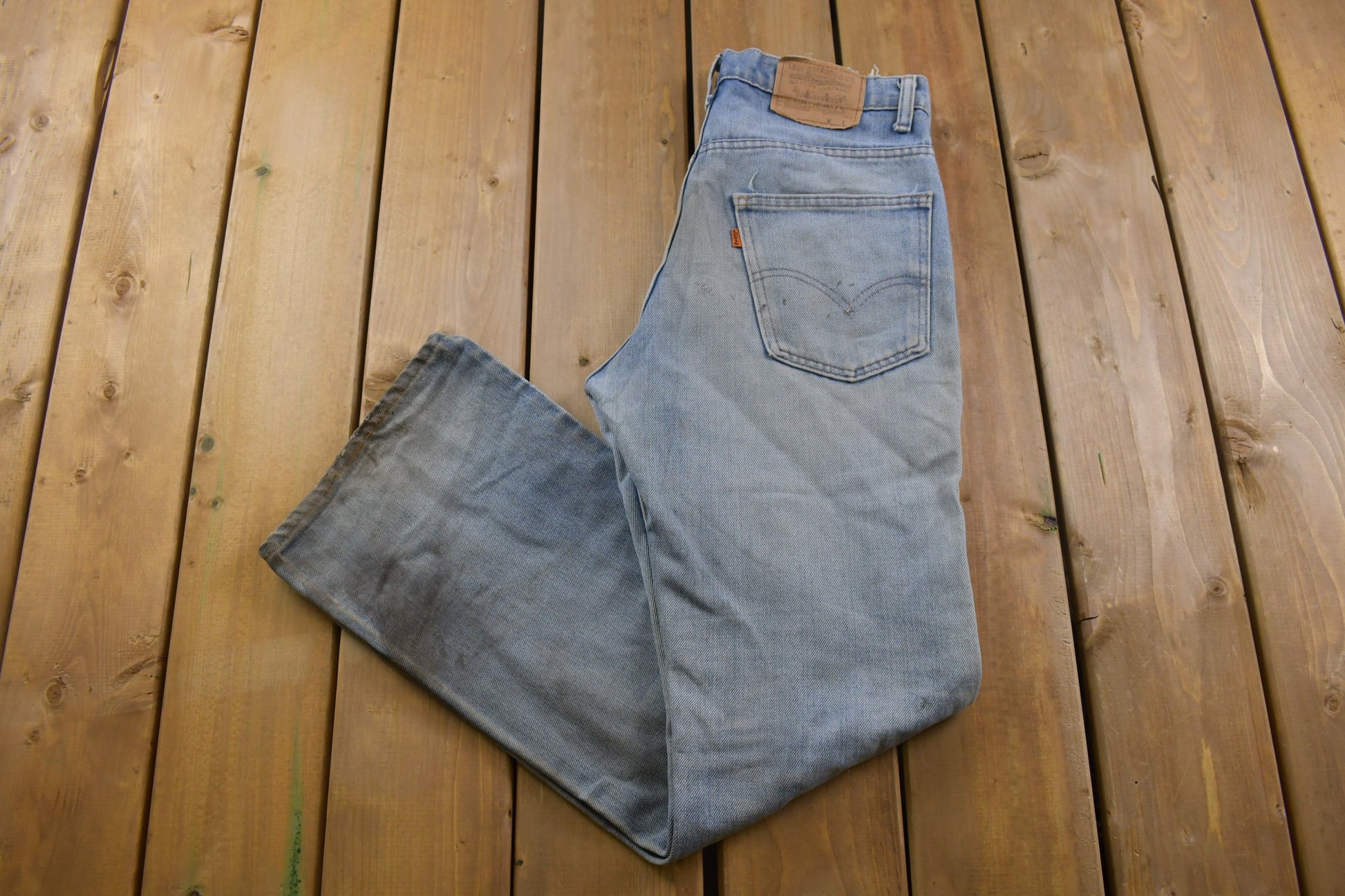 True Vintage 1970s Levi's Orange Tab Jeans Size 32 x 31