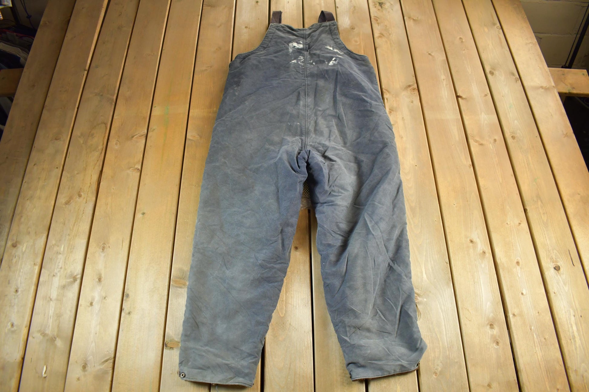 Vintage 1940s Navy Deck Bib Overalls WWII Men's Large