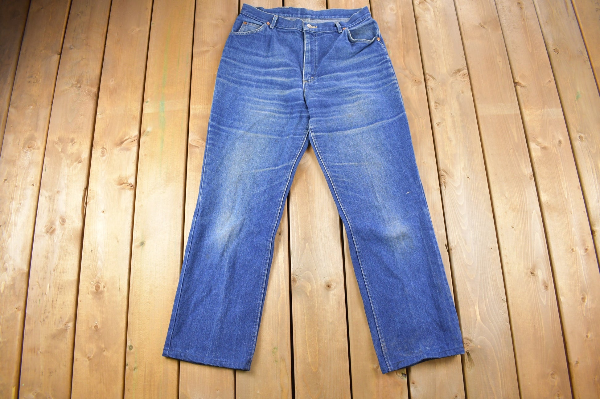 Vintage 1980s Lee Denim Medium Wash Jeans Size 32 x 30