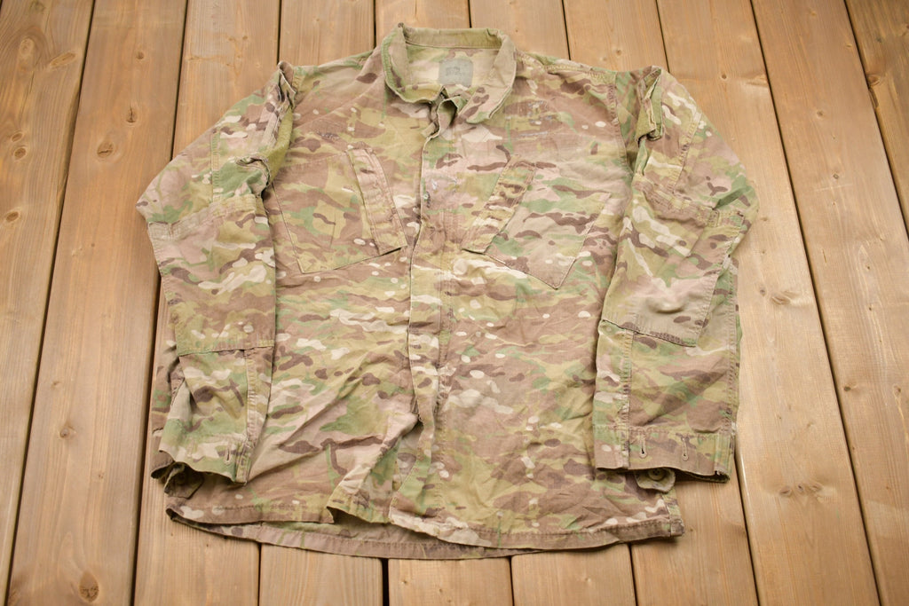 Vintage 2001 Military Camo Field Jacket