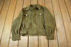 Vintage 1955 Military Battle Dress Button Up Jacket