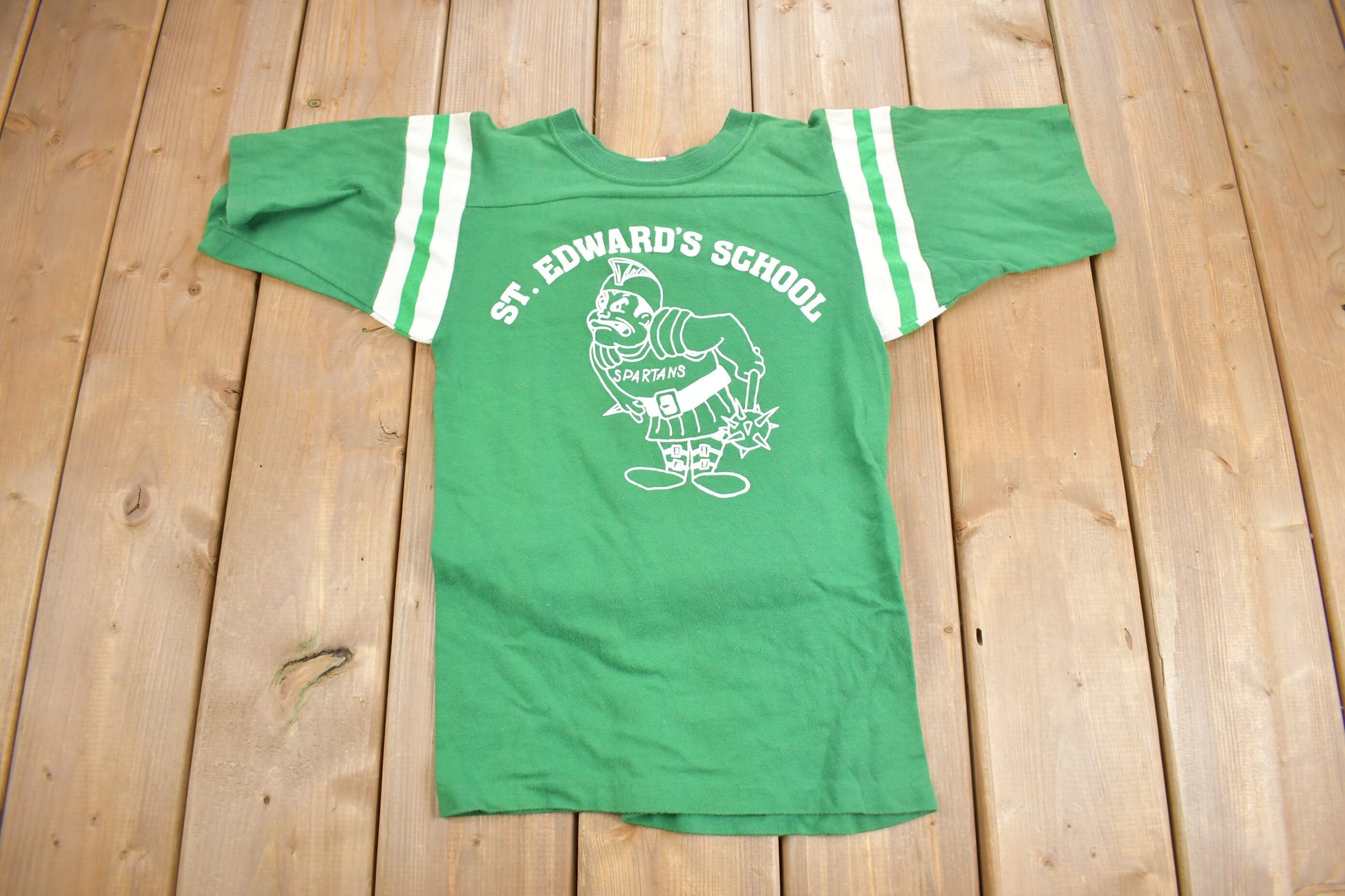Vintage 1980s St Edwards School Graphic T Shirt / Vintage T Shirt / Streetwear / Collegiate Graphic / Single Stitch / Made In USA