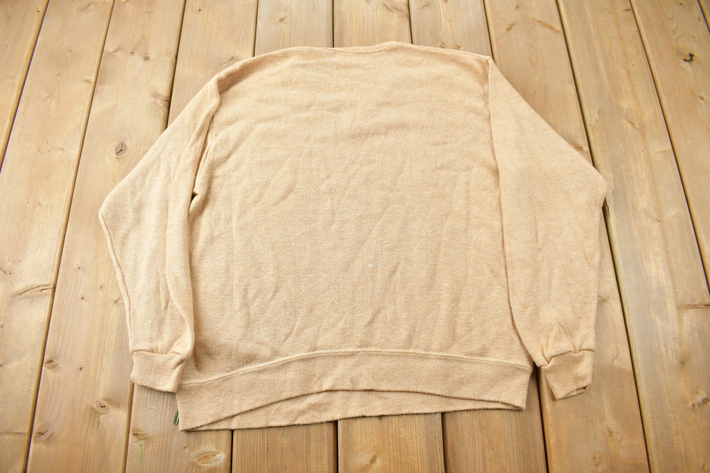 Vintage 1990s Door County Wisconsin Knit V-Neck Sweatshirt  Vintage Knit  Souvenir Sweater  Travel And Vacation