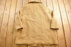 Vintage 1990s Brown Button Up Wool OverCoat