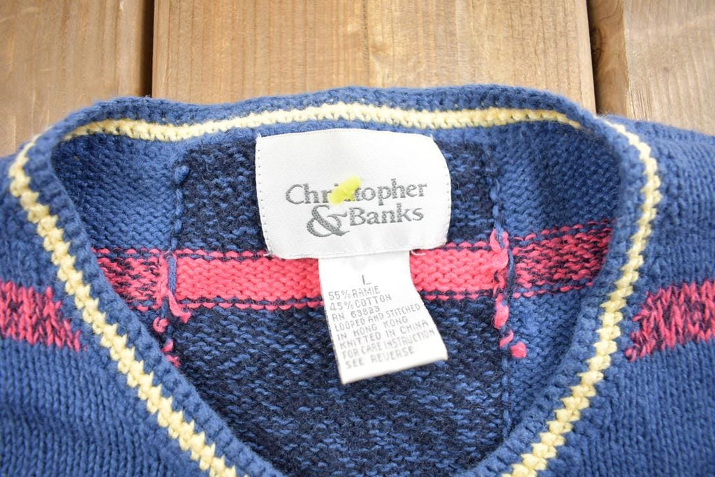 Vintage 1990s Christopher & Banks Knit Cardigan Short Sleeve Sweater