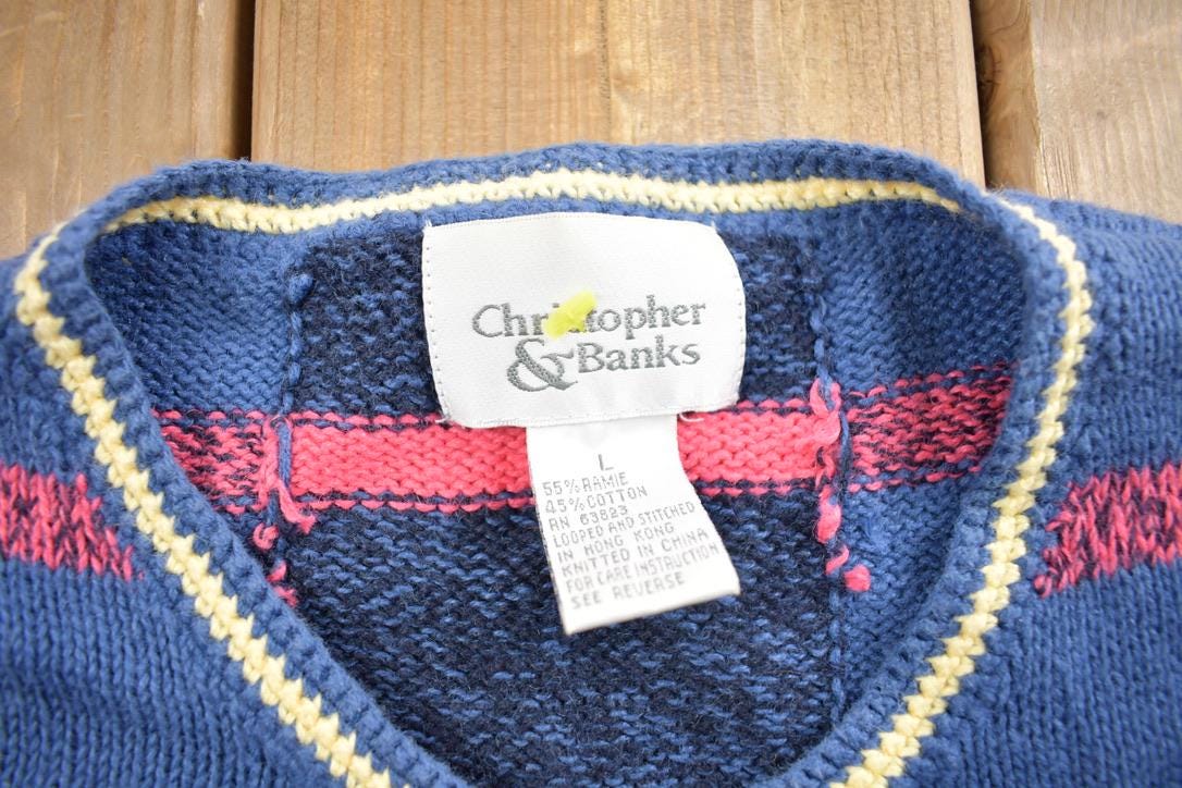Vintage 1990s Christopher & Banks Knit Cardigan Short Sleeve Sweater
