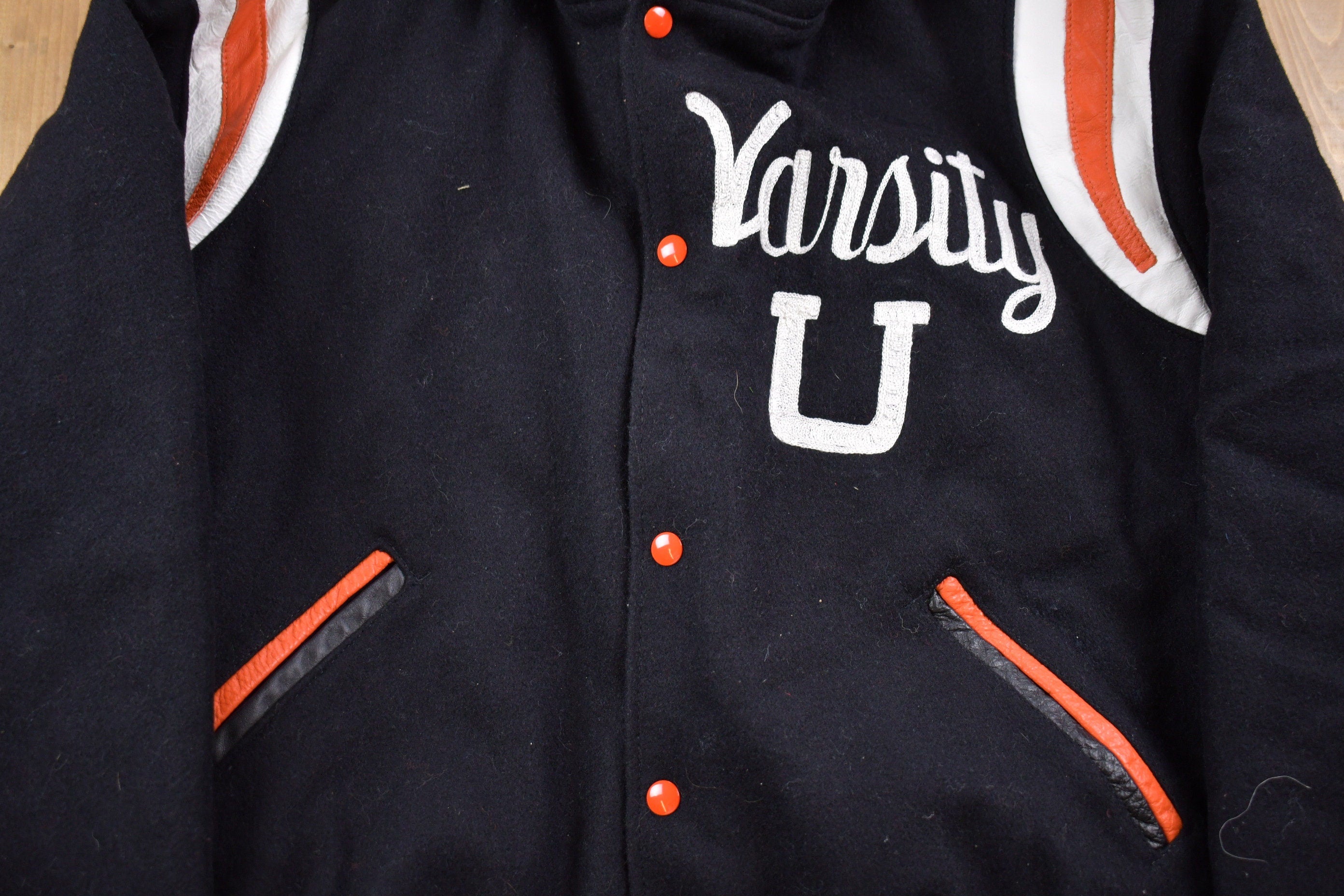 Vintage 1990s Hartwell Deadstock Rams Varsity Wool Jacket