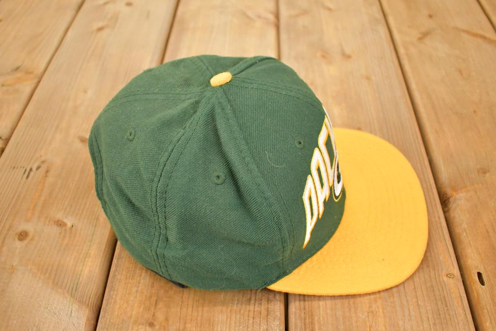 Vintage Y2K Reebok Green Bay Packers NFL Snapback Hat / 2000's Embroidered Football Sportswear Cap / Team Apparel