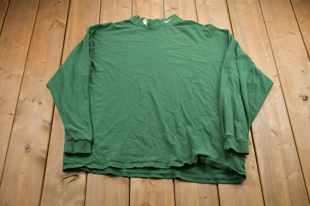 Vintage 1990s Nike University of Michigan State Collegiate Mockneck