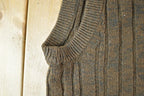Vintage 90s Towncraft Cable Knit Sweater Vest - Mens Medium
