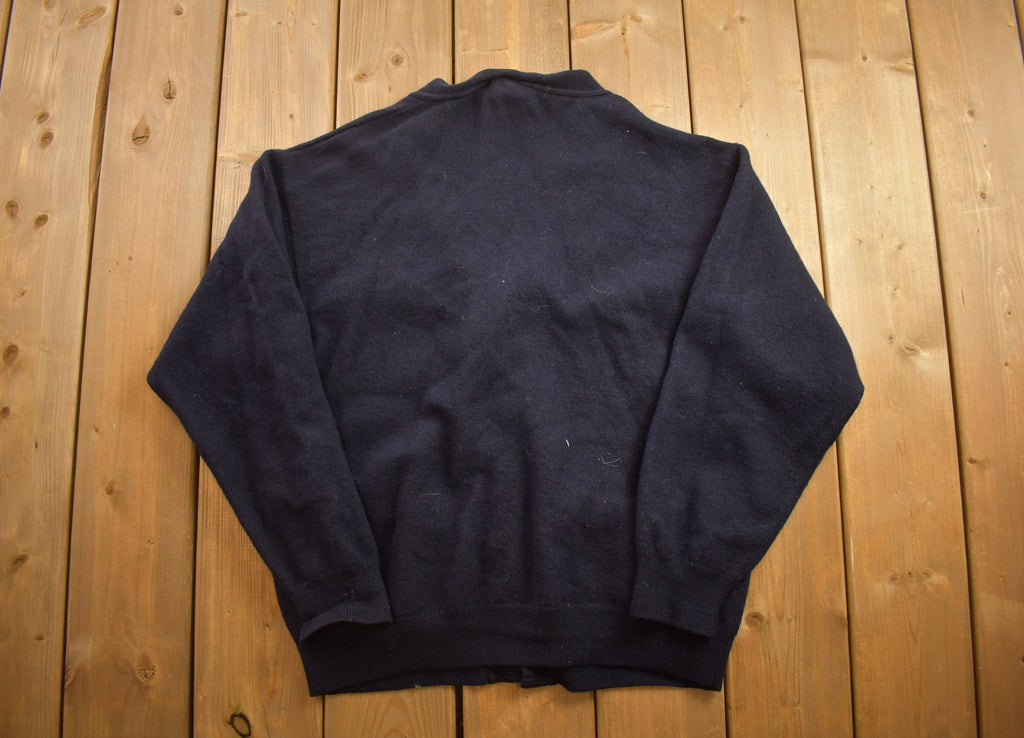 Vintage 1990s Tricots St. Raphael Knitted Cardigan Sweater  Vintage Cardigan  Button Up  Patchwork  Vintage Blanks