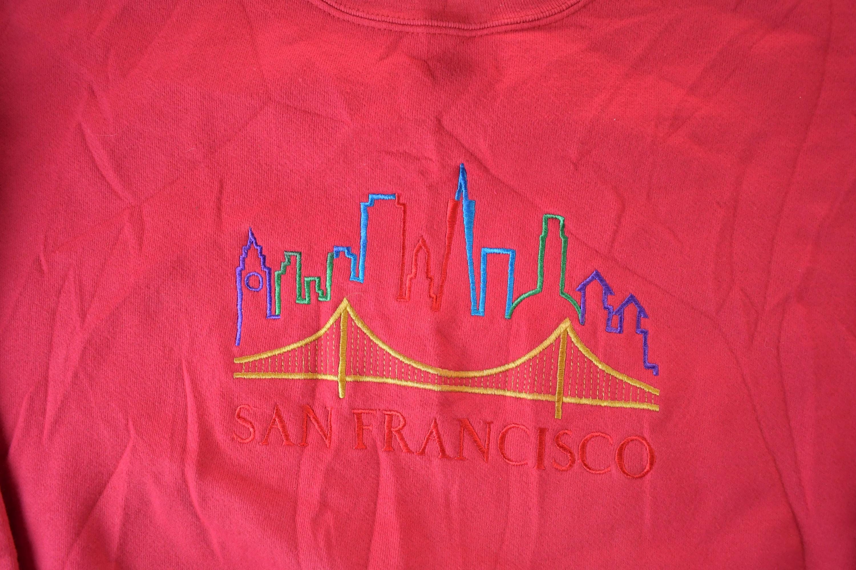 Vintage 1990s San Francisco Golden Gate Embroidered Crewneck Sweatshirt