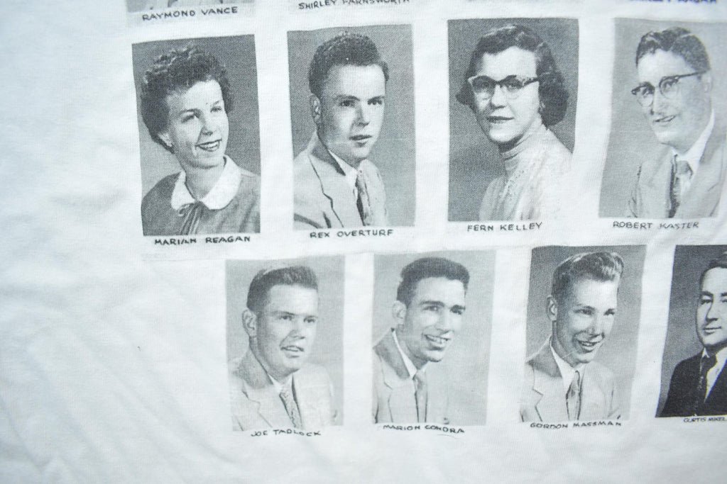Vintage 1990s Class Of 1954 Moravia High School Souvenir T-Shirt