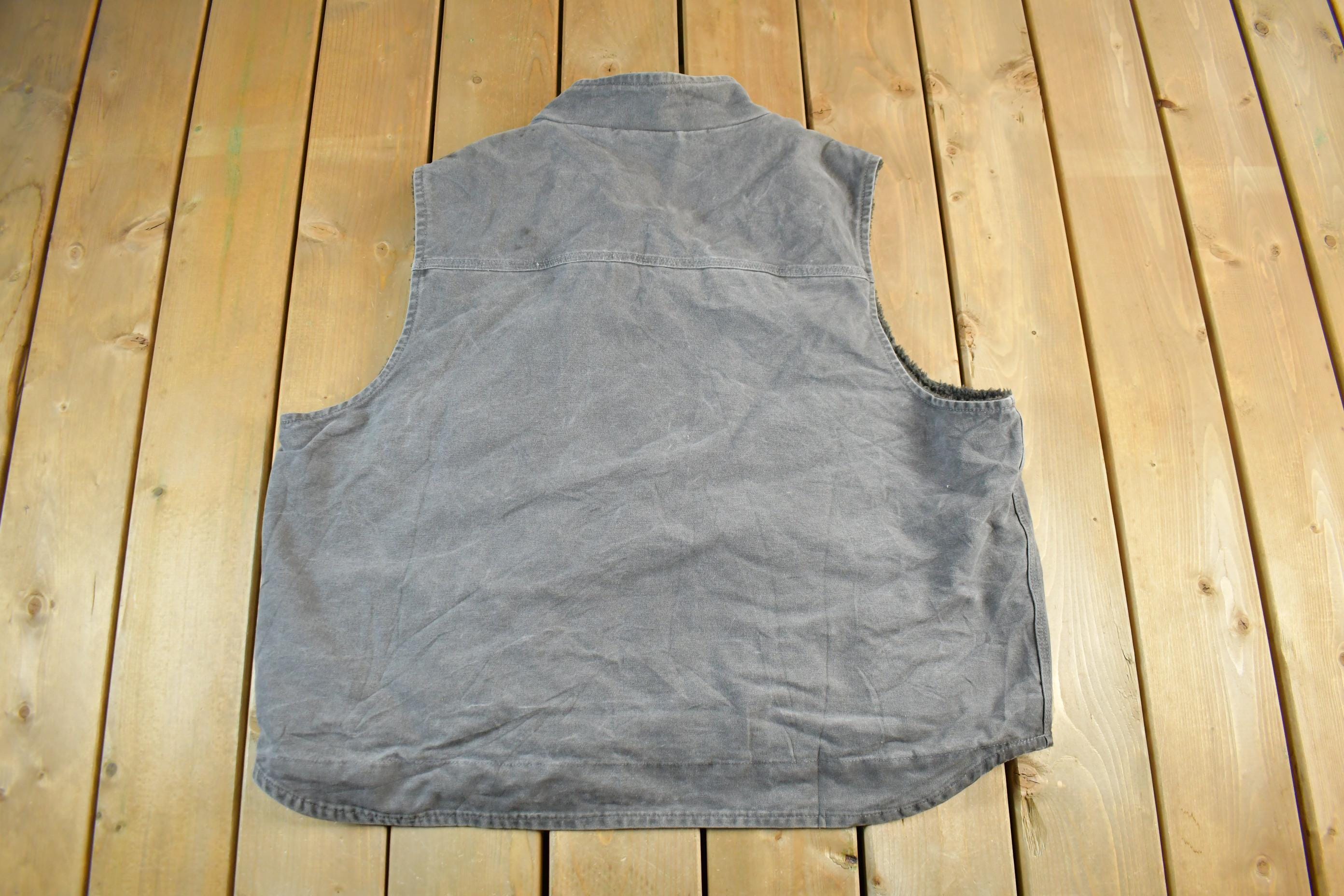 Vintage 1990s Carhartt Sherpa Lined Jacket Vest Mens 3XL