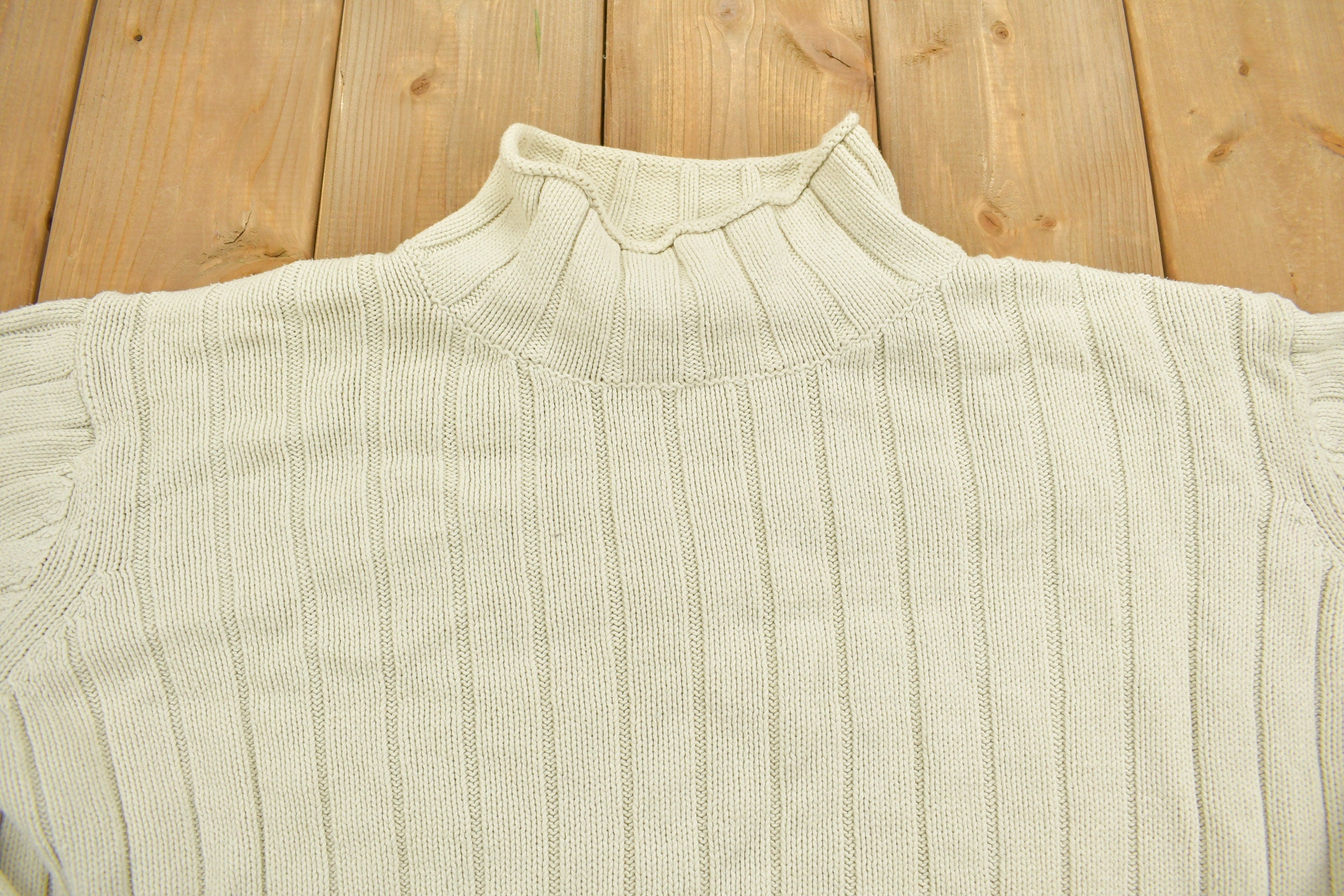 Vintage 1990s Polo Jeans Knit Mockneck Sweater