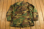 Vintage 1990s Military Camo Button Up Jacket