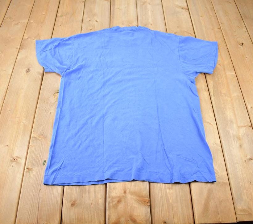 Vintage 1990s Fruit Of The Loom Blank Pocket Single Stitch T-Shirt Made In USA