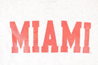 Vintage 1990s Miami Block Letter Bold Font Graphic Print Crewneck Sweatshirt Mens M