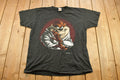 Vintage 1997 Samurai Taz Looney Tunes Cartoon T-Shirt