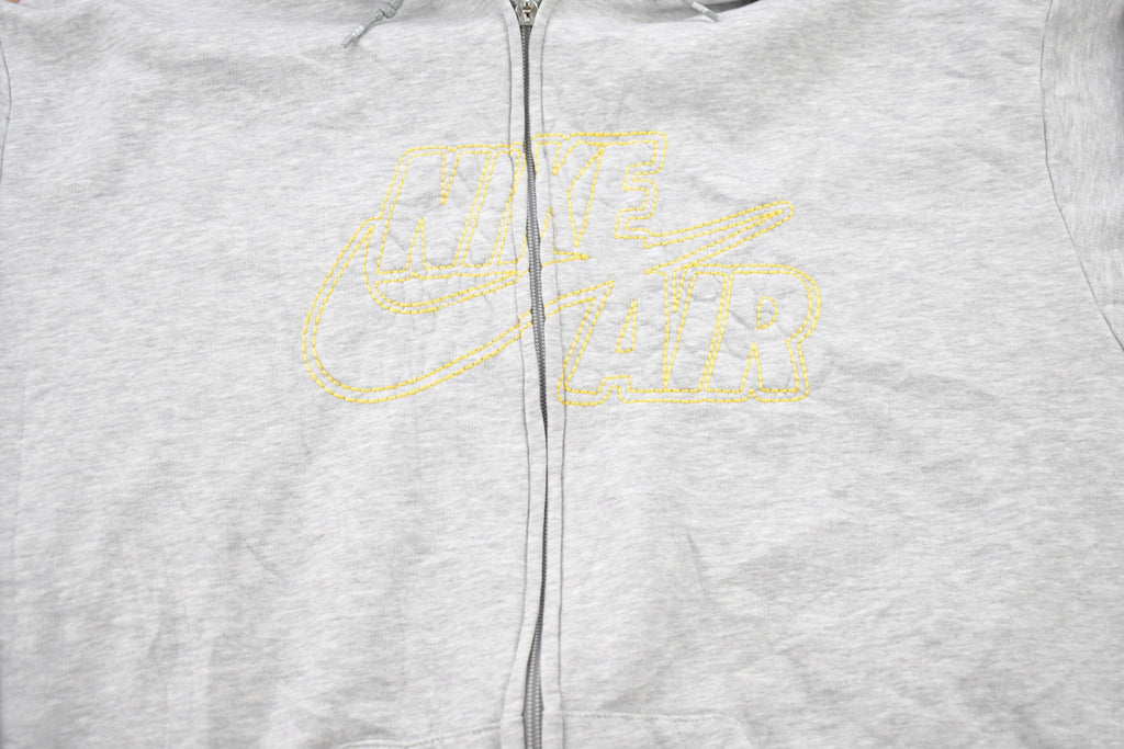 Vintage 1990s Nike Air Embroidered Mini Swoosh Hooded Sweatshirt