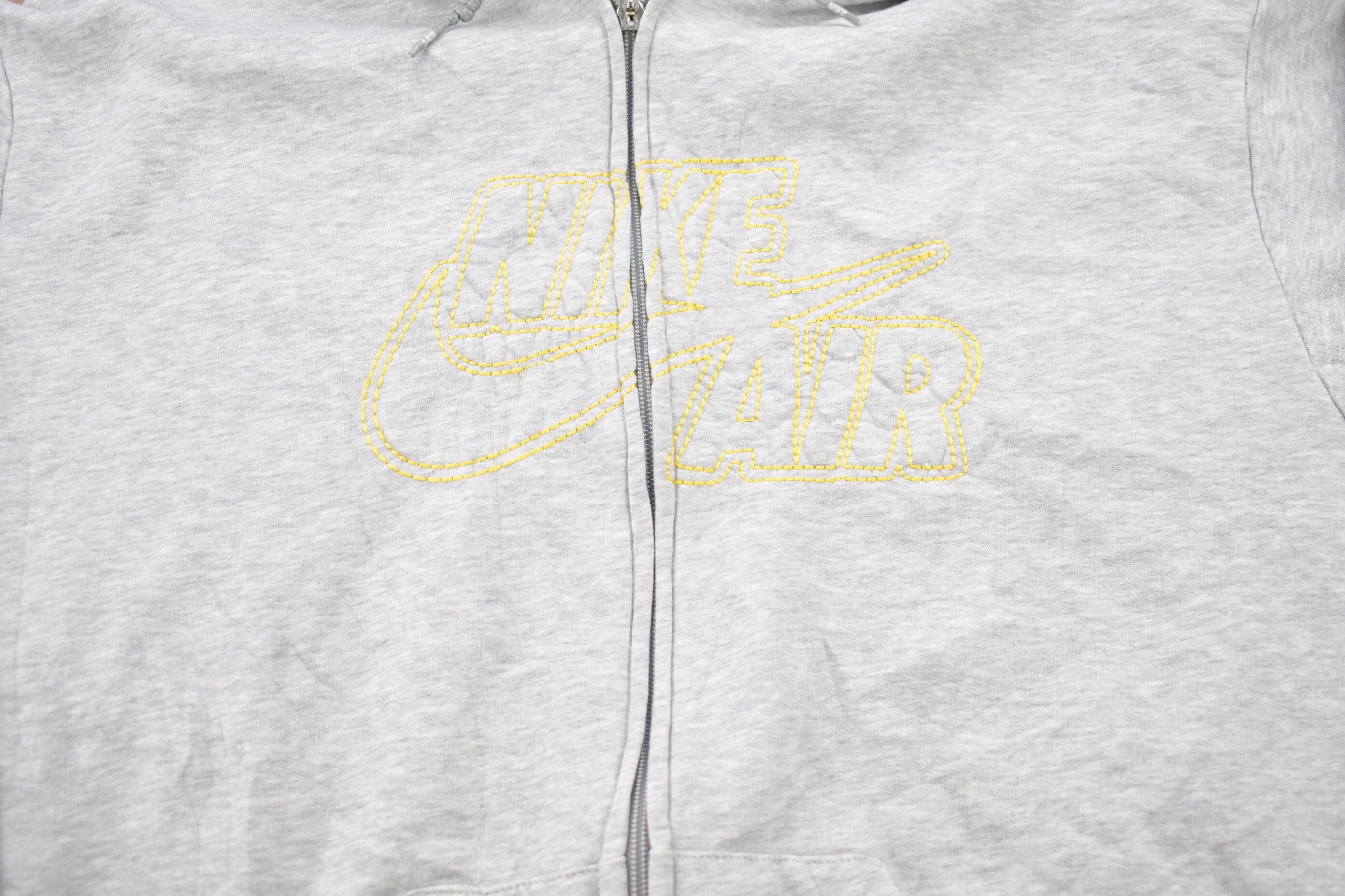Vintage 1990s Nike Air Embroidered Mini Swoosh Hooded Sweatshirt