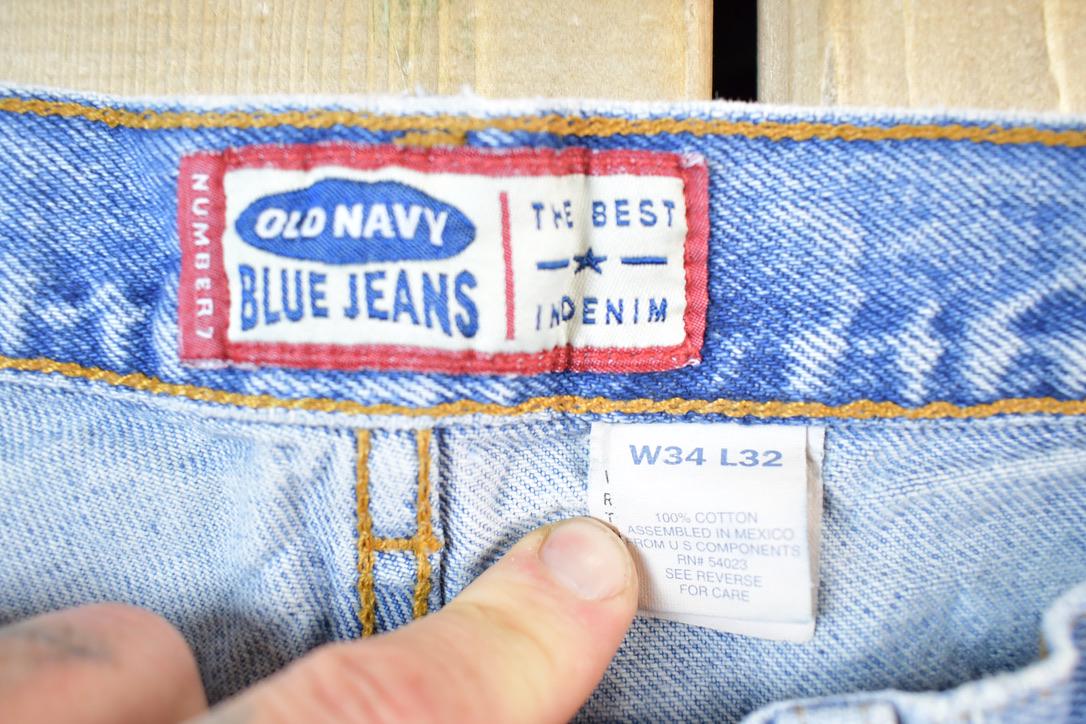 Vintage Y2K Old Navy Denim Jeans Size 34 x 24