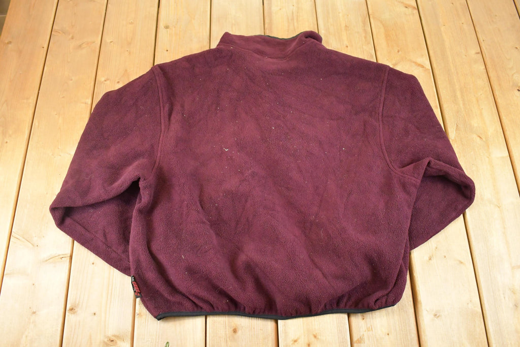 Vintage Y2K Woolrich Fleece Sweater Mens L / Outdoorsman / 2000s Sweater / Streetwear / Hiking / Fleece Zip up