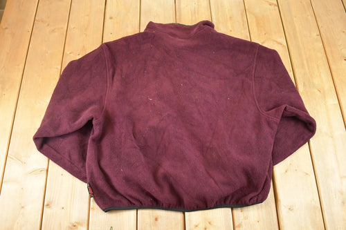 Vintage Y2K Woolrich Fleece Sweater Mens L / Outdoorsman / 2000s Sweater / Streetwear / Hiking / Fleece Zip up