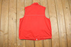 Vintage 1990s Koret Women's Zip Up Collard Vest / 70s Style Aesthetic