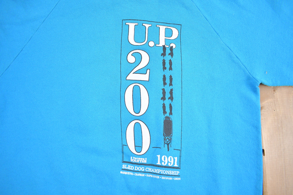 Vintage 1991 U.P. 200 Sled Dog Championship Crewneck Sweatshirt