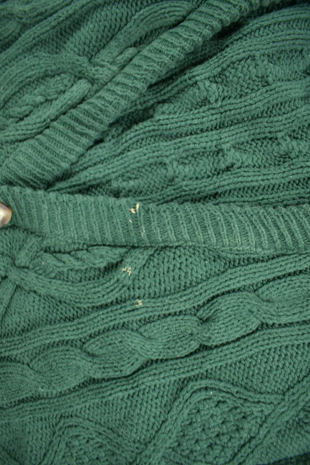 Vintage 1990s Roundtree & Yorke Cable Knit Cardigan Sweater Vest