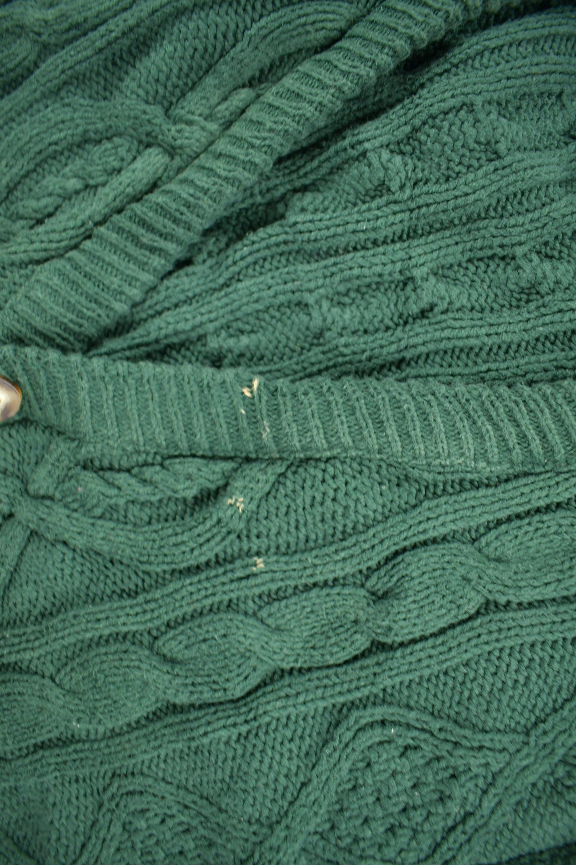 Vintage 1990s Roundtree & Yorke Cable Knit Cardigan Sweater Vest