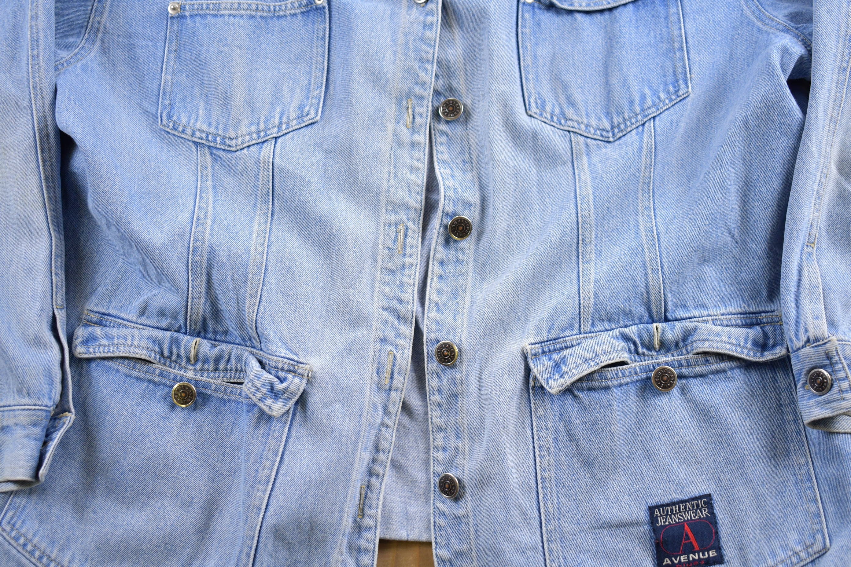 Vintage 1990s Avenue Blues Denim Jean Jacket