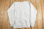Vintage 1980s Grey Hanes Blank Crewneck Sweatshirt