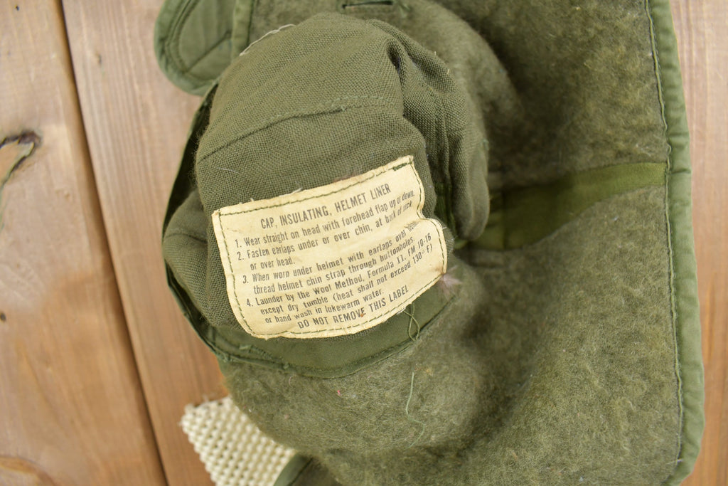 Vintage 1967 Military Insulated Helmet Liner Cap Size 7 1