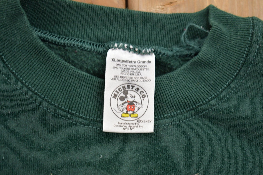 Vintage 1990s Mickey Embroidered Crewneck Sweatshirt