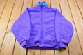 Vintage 1990s Izzi Full Zip Purple Fleece Sweatshirt  Full Zip  Outdoorsman  Streetwear  Outerwear  winter Wear  Fall Wear