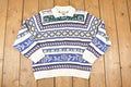 Vintage 1990s Alfred Dunner Petite Knit Collared Sweater Women's L