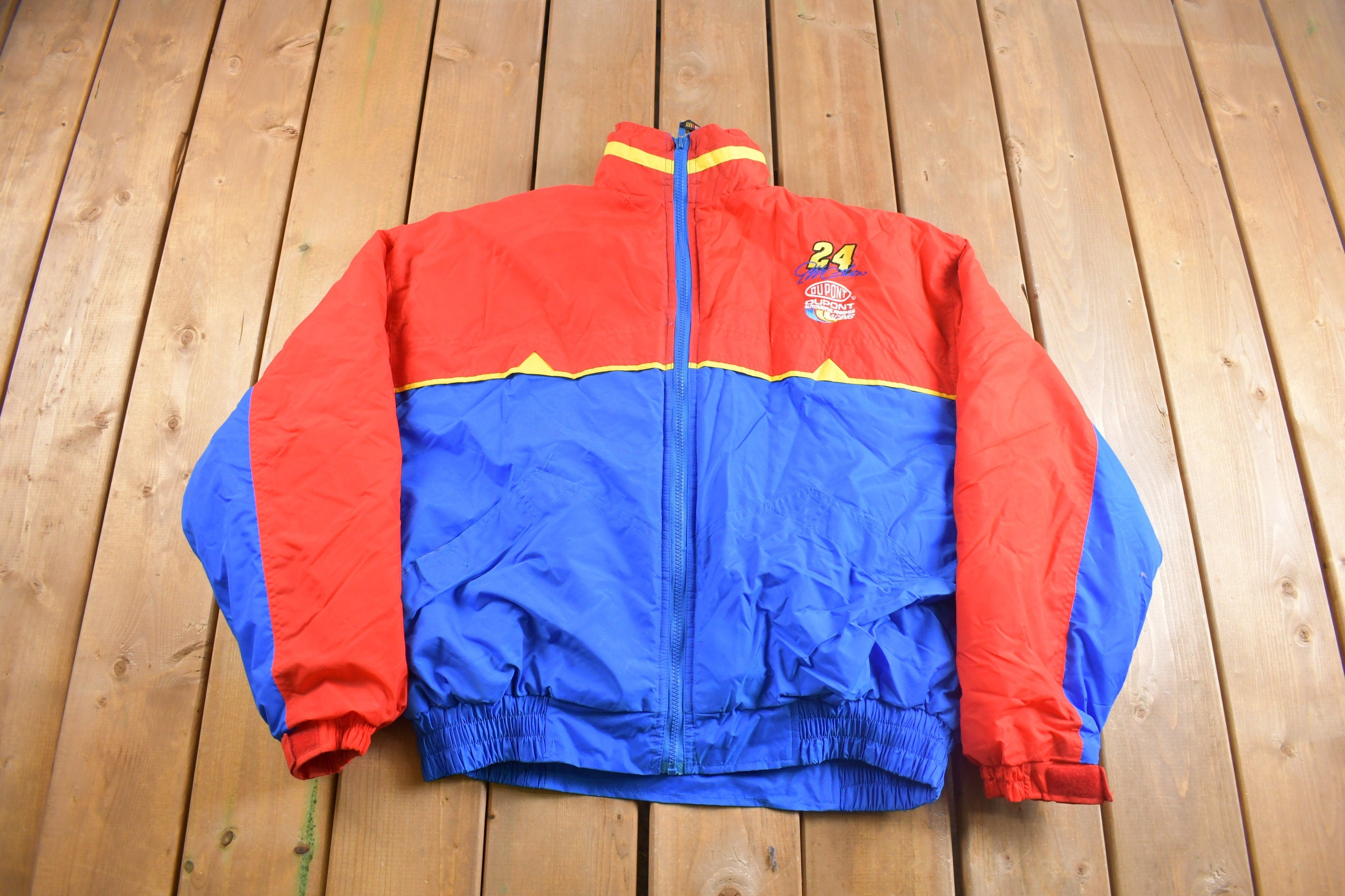 Vintage 1990s Jeff Gordon Dupont Nascar Puffer Jacket