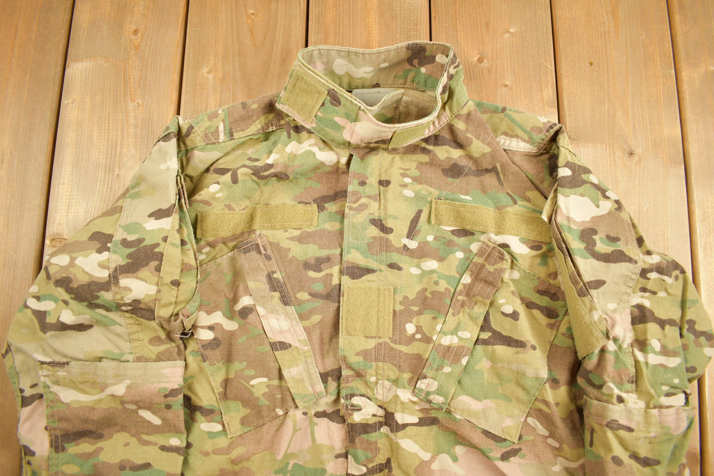 Vintage 2001 Military Desert MultiCamo Insect Repellent Field Jacket