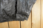 Vintage 1990s CAT Leather Bomber Flight Jacket Men's XL