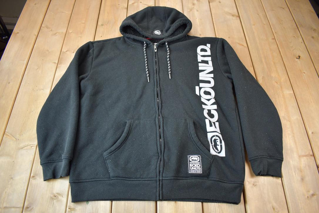 Vintage Y2K Ecko Unltd Fleece Lined Hoodie Size XL